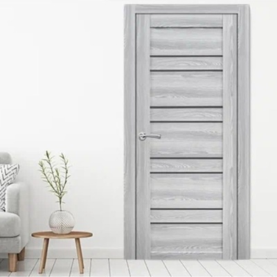 Дверь межкомнатная остекленная NР 54 ПВХ Ривьера Айс ширина 600мм