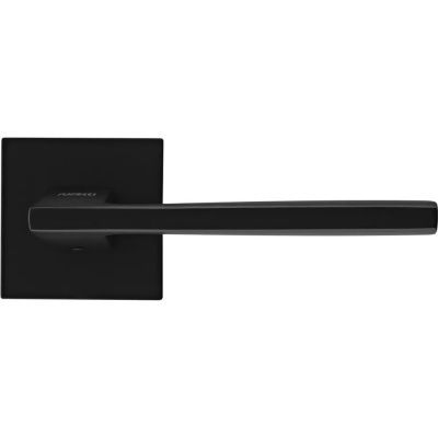 Ручка дверная,RAP 28 SLIM-S BL,на квадратной розетке 6мм, черный