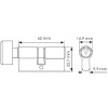 Ключевой цилиндр 60CK W с заверткой 60мм белый