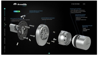Замок электронный ROTATOR EL.RT01.01 BL черный