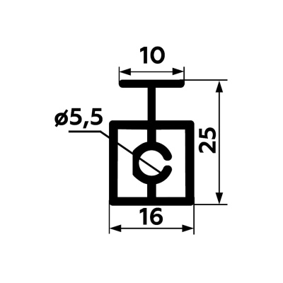 ПРЕМИАЛ ELEPHANT Рамка средняя (с винтом) БЕЛЫЙ муар 5,9м