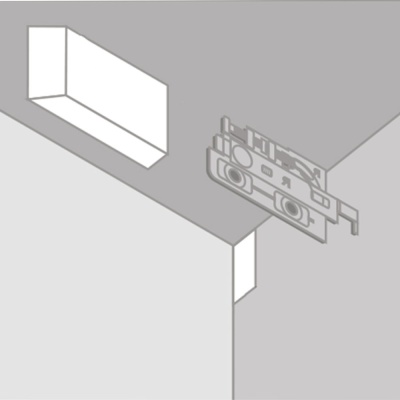 Навес SENZA тип S (Л+П с крышкой белой, 100шт/уп)
