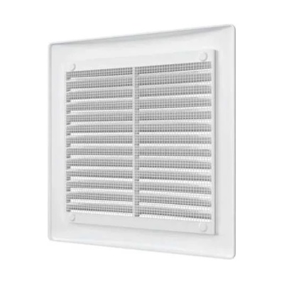 Решетка вентил. с сеткой, разъемная, наклонные жалюзи, 150*150мм 52-1-155