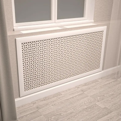 Экран д/радиатора   120*60см Дамаско Белый Stella