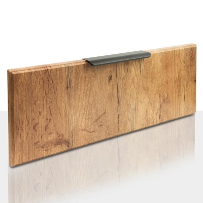 Мебельная ручка торцевая LOFT 160 мм черная матовая