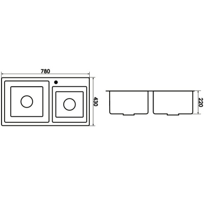 7843 Мойка Disparity silk brash Premial