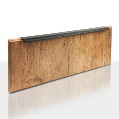 PT002-640BL Ручка д/мебели торцевая LOFT 640мм черная матовая