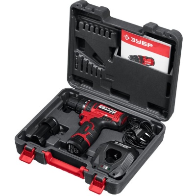 Дрель-шуруповерт ДШЛ-125-22 2 АКБ ЗУБР в кейсе