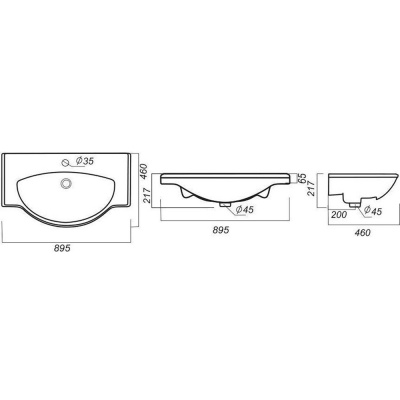 Раковина Классик 90