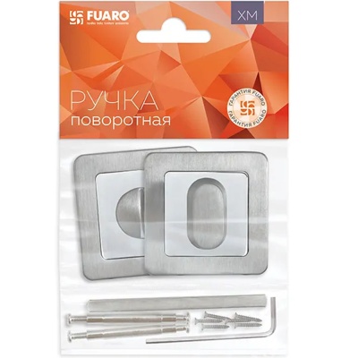 Ручка поворотная BK6 XM SSC/CP-16 сатинированный хром/хром