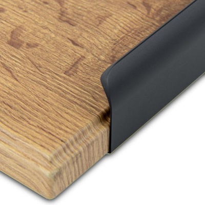 PT002-1000BL Ручка д/мебели торцевая LOFT 1000мм черная матовая