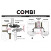 Профиль для кухонных баз С COMBI 6м черный анод