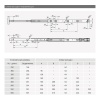 033316 Направляющая шариковая Premial ANDANTE с доводчиком H=45 L-550