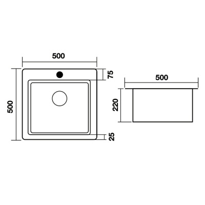 5050 Мойка Even SATIN PRODIGY без колландера