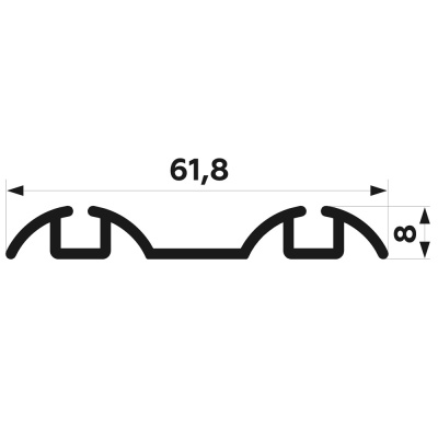 ПРЕМИАЛ ELEPHANT Направ-я нижняя ГРАФИТ браш 5,9м